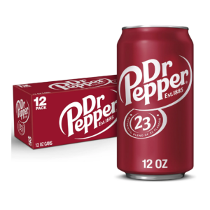 Dr Pepper Soda Pop, 12 fl oz, 12 Pack Cans